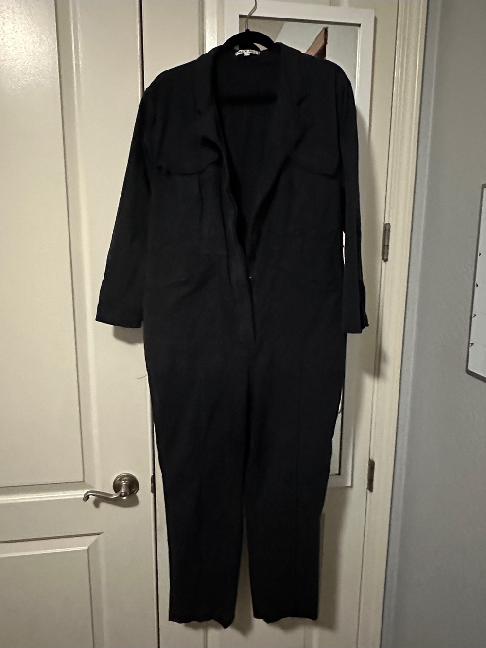 Alex Mill Black Long-Sleeve Jumpsuit